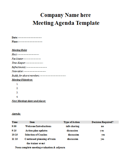 Weekly Team Meeting Agenda Template from arabicguy.files.wordpress.com